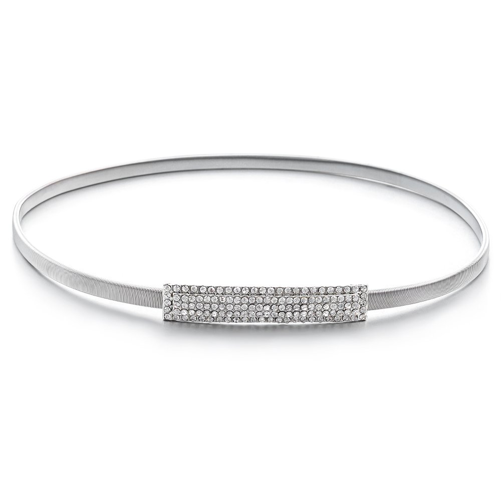 thin silver belt