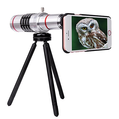 Teleobjektiv Handy 18X universal Smartphone Tele Linse Kamera ZubehÃ¶r HD optischer Zoom Lens Aufsatz Set mit Zeiss fÃ¼r iPhone 8 plus 7 plus /6s plus / 6 plus/ 8 / 7 / 6S / 6 /5 /5s