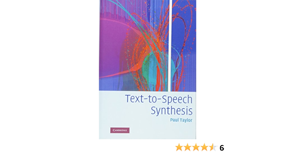 Buy Text To Speech Synthesis Book Online At Low Prices In India Text To Speech Synthesis Reviews Ratings Amazon In