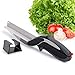 Produktbild joyoldelf Portable 2 in 1 Messer & Schneidebrett Schere, vielseitig Kitchen Food Chopper Gemüsehobel