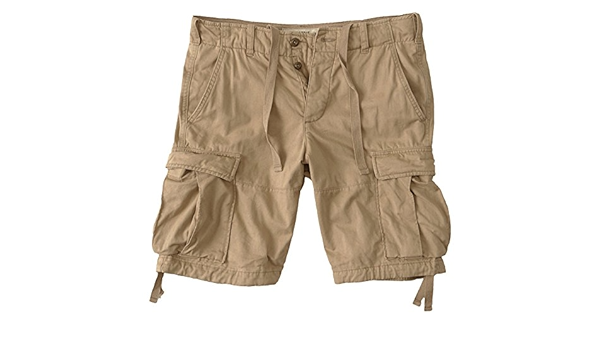 Abercrombie \u0026 Fitch - Pantaloncini - cargo - Basic - Uomo beige Dunkelkhaki  : Amazon.it: Abbigliamento