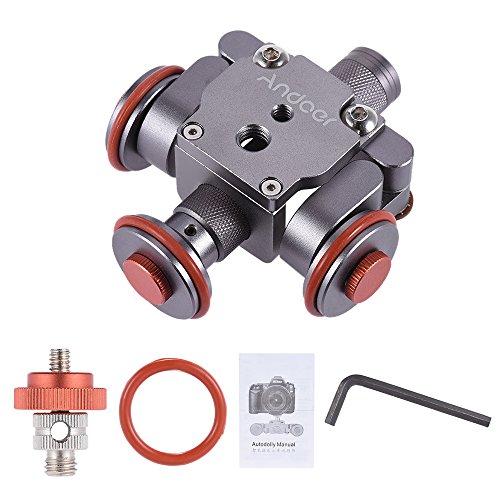 Andoer motoris     lectrique 3 roues vid  o poulie voiture Dolly Rolling Slider Skater pour Canon Nikon Sony cam  ra cam  scope pour iPhone 7 7plus 6 6 s Samsung Huawei Smartphone