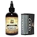 100% Natural Jamaican Black Castor Oil Beard Oil 4oz By Sunny Isle (No Salt Added) With Camay Bar 1 Free
