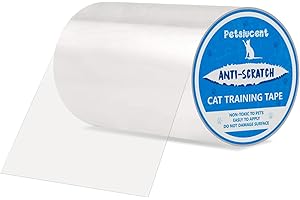 Petslucent Nastro per addestramento anti-graffio per gatti, protezione per mobili e gatti, protezione anti-graffio, protezione a doppio lato per tappeto, divano, porta (15 X 500 CM, Blu)