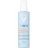 Vichy, UV Aqua Invisible Moisturizing Spray SPF50, Face Mist, 50 ml | Moisturizing facial and body fluid, fresh and invisible