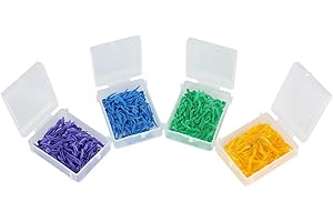 ‎JADESHAY Jadeshay Diastema Wedges, 4 Box 4 Color Einweg Kunststoff Dental Fixing Wedge mit Loch