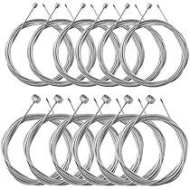 Kit De Câbles De Frein Pour Vélo - Blanc - 2,5m Gaine + Câbles Acier Inox - Compatible VTT, Vélo De Route, électrique