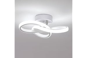 Comely Lampada da Soffitto LED Moderna, 22W 2500lm Creativo Forma di Fiore Plafoniera LED Soffitto, Illuminazione a soffitto per Camera da letto Sala Cucina Bagno Corridoio, Bianco Freddo 6500K