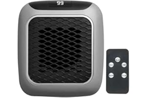 LUCKKY Lumiwarm Heater, Equiwarm Pro Heater, Well Heater | WellHeater, Space Heater, Ceramic Heater Thermostat, Plug In Mini Heater with LED Display & Remote Control, Portable Heating Fan Space Heater