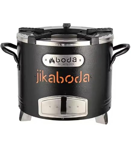 Jikokoa - Poêle à Charbon De Bois Jiko, Réchaud De Camping Compact Avec Contrôle De Température, Isolé, Portable - Cuisson Extérieure