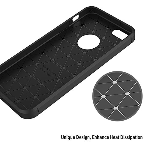 Funda iPhone SE AICEK Negro Silicona Fundas para Apple iPhone SE 5S 5 Carcasa iPhone SE Fibra de Carbono Funda Case reviews Funda iPhone SE AICEK Negro Silicona Fundas para Apple iPhone SE 5S 5 Carcasa iPhone SE Fibra de Carbono Funda Case