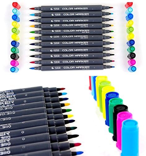 Brush Pens Set, Flexible Real Soft Brush Tips Watercolour Art Pen Markers, Create Watercolour Effect for Adult Colouring Books (80 Colours)