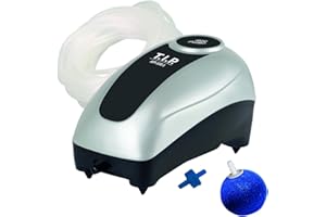 T.I.P. Teichbelüftungspumpe mit Eisfreihaltefunktion - 90 l/h Luftmenge, 10 m Schlauch, Ideal für 1.000 l Teiche und Aquarien, API 100/1, 30430