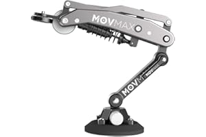 VAXIS GLOBAL Movmax Klingenarm für DJI Pocket 3, Insta 360 und GoPro Hero 12 Kameras mit N2-Arm-Technologie und Universalfeststellschraube