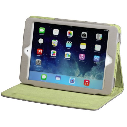 Hama Lissabon Klapph  lle f  r Apple iPad Air Mehrfarbig Silberfarben Gr  n