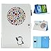 Produktbild Hülle für Tab A 10.1 with S Pen P580, Asnlove Flip Folio Hülle PU Leder Cover Case Stand Schutzhülle Flip Etui Tasche Book Smart Case Cover mit Auto Sleep Wake up / Standfunktion für Samsung Galaxy Tab A 10.1 with S Pen SM-P580, Pinguin