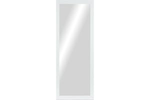 CHELY INTERMARKET Espejo Pared Cuerpo Entero 35x140cm-Marco Exterior 42x147cm MOD-128 Blanco-Raya