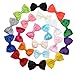Homgaty 20X Baby Girl Ribbon Bows with Alligator Clips Children Hairpin Hair Bows Clips
