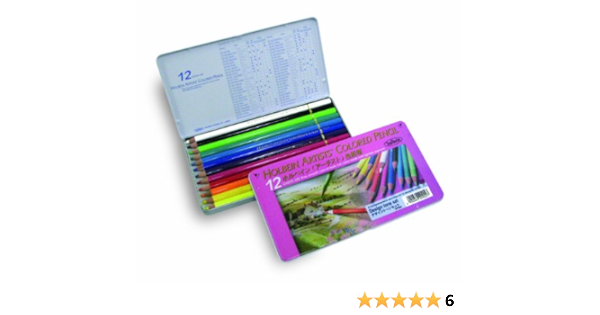 Holbein Color Pencil Set of 12 Design Tone, Metal Tin (OP902)