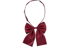 Allegra K Women's Pre-Tied Bowknot Solid Color Uniform Cosplay Adjustable Bowtie
