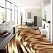 Produktbild Wapel 3d Stereo Tolles Gold Metallisch-Erdung Hintergrund von Lackierung Flur Wand Aufkleber Wandbild-Hintergrund 430cmX300cm
