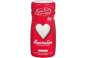 SUCRALIN DE SUCRALOSE SUCRALIN® – Edulcorante Sucralosa Granulado 175 gr | 100% Natural | Autentico sabor de azúcar | Apto para Cocinar y Hornear | Para todas las Dietas | Cero calorías I