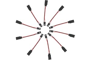 YIXISI 10 Pezzi Servo di Estensione per RC, 75mm Servo Extension Cable JR Connettore Spina 3 Pin per RC Droni Elicotteri Auto