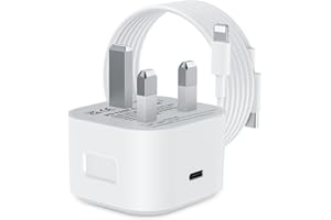 DRESZ iPhone Charger Plug and Lightning Cable,20W USB-C iPhone Fast Charger Plug PD 3.0 with 2M iPhone Lightning Cables [MFi Certified],for iPhone 14 Charger/14Pro/13/12/11/Pro/XS Max/XR/X/SE/8/AirPods Pro