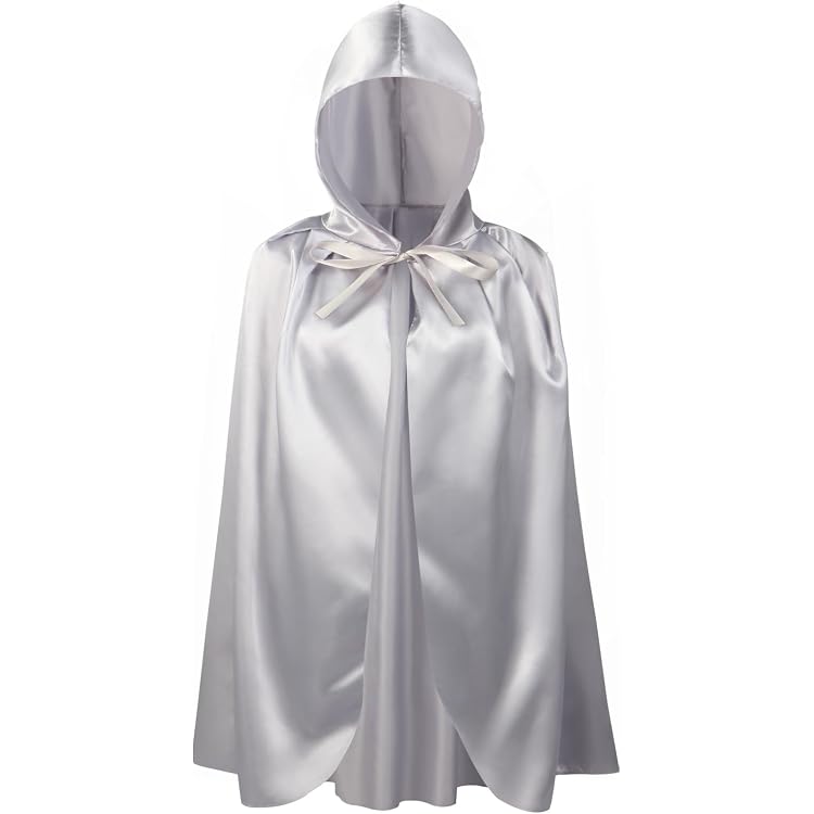 Cape Avec Capuche Noire Pour Enfant - Déguisement Sorcière, Vampire, Magicien | Halloween, Carnaval, Jeu De Rôle