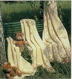 Steinbeck Decke Optilana in wollweiß aus 100% Schurwolle, naturbelassen in vier Größen, 75x100 cm