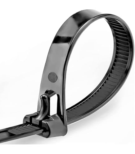 URAQT Bevestigingstape haak en lus kabelbinders, 10 mm x 5 m herbruikbare zelfklevende riemen voor kabelbeheer, zwart (5 m URAQT Bevestigingstape haak en lus kabelbinders, 10 mm x 5 m herbruikbare zelfklevende riemen voor kabelbeheer, zwart (5 m