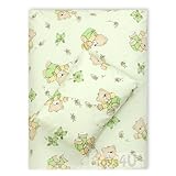 4tlg. Babybettwäsche Set Baumwolle Kinderbettwäsche Bettwäsche Baby Decke Kissen D10