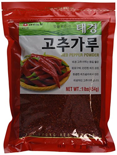 Preisvergleich Produktbild Korean Red Chili Pepper Flakes Powder Gochugaru (1 Lb) By Tae-kyung