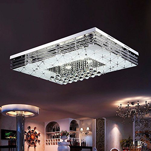 Modern fashion LED ceiling lamp living room bedroom restaurant decorated crystal ceiling lamp,80 * 60cm white light