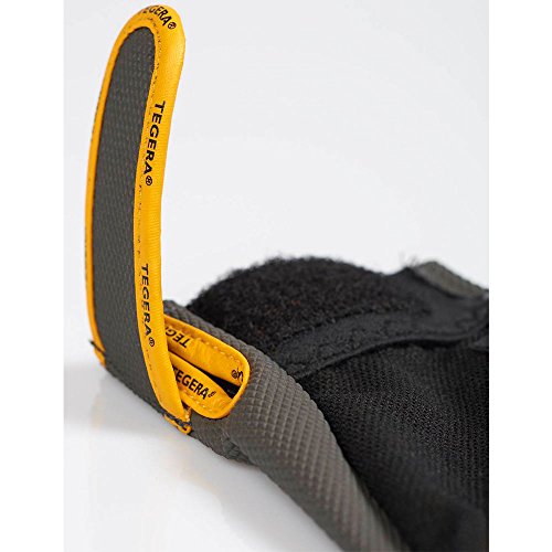 Ejendals Handschuh „Tegera 9120“ aus Synthetikleder, Größe 9, 1 Stück, schwarz / grau / gelb, 9120-9 - 3