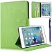 Produktbild iPad Mini 4 Hülle, Yokata Cover Flip PU Lederhülle Geprägt Löwenzahn Motiv Bookstyle mit Eingebautem Magnet Magnetverschluss Handyhülle Sehr Dünn Standfunction Case Backcover Tasche Karten Slot Schutzhülle Etui Brieftasche Cover + 1x Kapazitive Feder - Grün