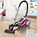 Produktbild CLEANmaxx Zyklon-Staubsauger 700W in Silber/Pink