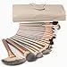 Makeup Brushes Set Millya 24Pcs Bamboo Handle Makeup Brushes Professional Essential Cosmetic Make Up Brush Set with Case