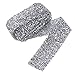 Produktbild FENICAL Braut Schärpe Braut Strass Brautkleid Schärpe Gürtel Diamant Braut Gürtel 3cm (Silber)