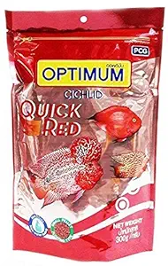 Optimum Cichlid Fish Food Quick RED (Big Pellets) (100 gm)