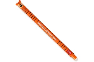 LEGAMI Tiger - Stylo gel effaçable - Boule à l'extrémité pour encre - Sans user la feuille - Encre orange - Sensible à la température - Pointe 0,7 mm