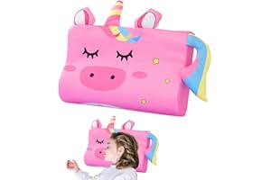 KBIBCK Schlummerkids Kissen, Calmly Kinderkissen, Atmungsaktiv Calmly Kinderkissen, Schlummerkids Ruhiges Kissen für Kinder,Ergonomisch Schlummerkissen Kinder für Besseren und Gesünderen Schlaf (Rosa)