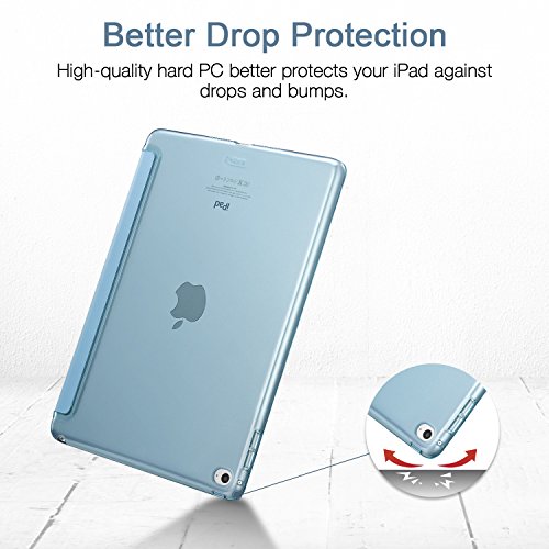 iPad Mini 4 Hülle, ESR® Yippee Series Auto aufwachen/Schlaf Funktion Ledertasche mit durchschaubar Rückseite Abdeckung Leichtgewicht Anti-Kratzer Schutzhülle für iPad Mini 4 (Himmel Blau) - 9