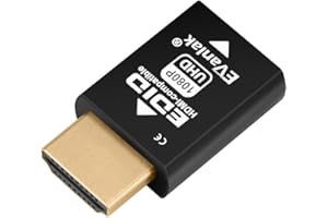 EVANLAK Mini emulatore HDMI EDID Passthrough - 1920x1080@59Hz | Design compatto | Supporta switch HDMI, estensori, ricevitori AV, splitter video, 1 pezzo