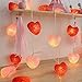 Produktbild starter Herz-Liebes-LED-Lichterkette - Lichterkette für Schlafzimmer, Vorhang, Garten, Neujahr Party Dekoration, Hochzeit Innendekoration, Weihnachtsdekoration