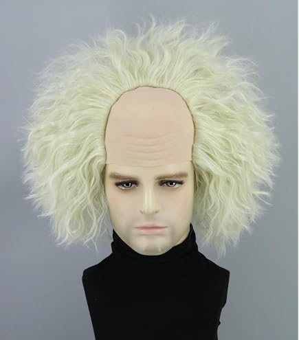 Topcosplay – Schwarze Lange Lockige Retro Beehive Perücke Mit Halskette – Für Fasching, Karneval & Halloween – Hitzebeständig