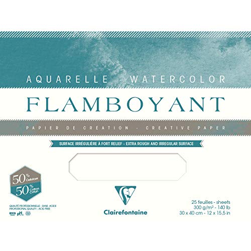 Flamboyant Pack de 10SH 56 x 76 cm 300 G, Color Blanco