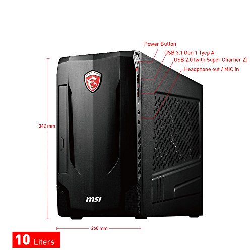 MSI Nightblade MIB VR7RC-245DE Gaming-PC (Intel Core i5-7400, Nvidia GeForce GTX1060 3GB, 8GB DDR4, 128GB SSD, Windows 10 Home) schwarz - 7
