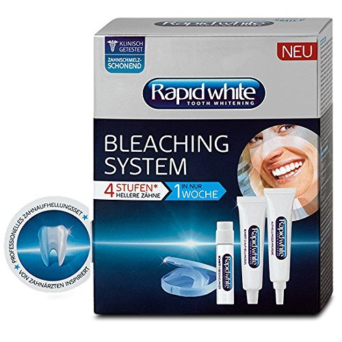 Rapid White Bleaching System for teeth whitening / Sistema blanqueador rápido para blanquear los dientes 33 ml Made in Germany
