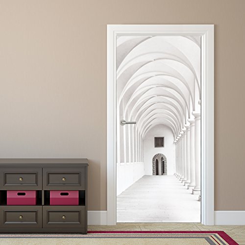 Türtapete Purely Arcade 92 x 202 cm Fototapete Tapete Arkaden Gang deco.deals, Kleisterbürste / Quast:Tapete ohne Kleisterbürste